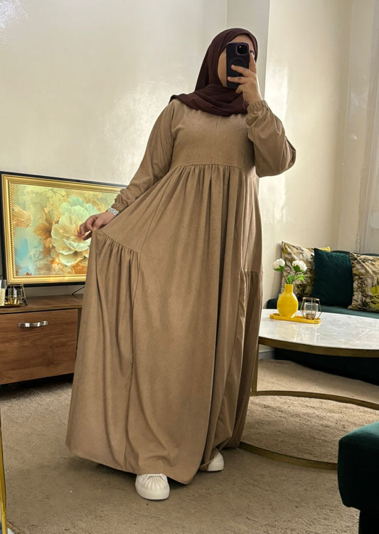 Modest winter abaya